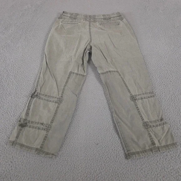 LOT OF 2 Columbia Pants Women 6 Medium Green Tan Cargo Cotton Hiking Straight - Picture 11 of 16